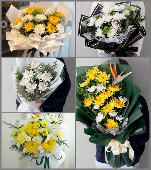 安徽滁州市明光市涧溪镇蒲塘村白事花束代送